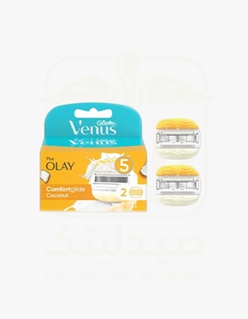 Gillette Venus Comfortglide Coconut with Olay, 2 Cartridges