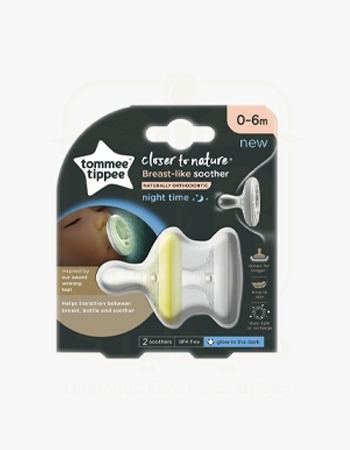 Tommee Tippee 2 0-6Sucettes Breast Like Nuit