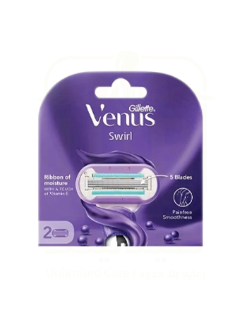 GILLETTE VENUS SWIRL Women's Razor Refills, 2 Count