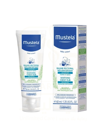 Mustela Soothing chest scrub