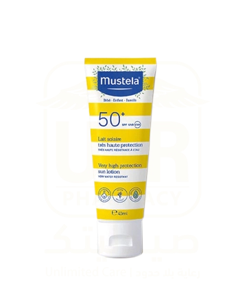 Mustela Bebe Baby Sunscreen Lotion, Extra High Sun Protection for Face, SPF 50