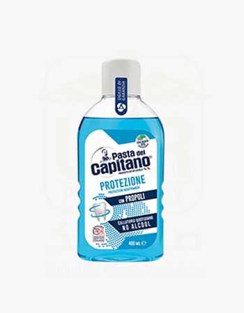 Pasta del Capitano Mouthwash Protection Alcohol Free 400 ml